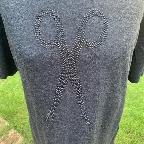 Scissor Leg Bedazzled Tee - Picture 3 of 7